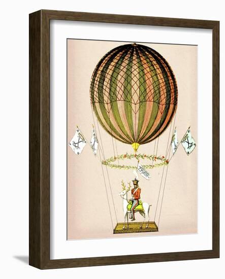 Hot Air Balloon Zephire-Fab Funky-Framed Art Print