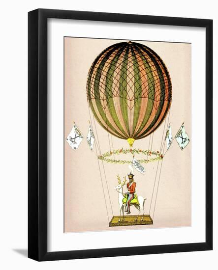 Hot Air Balloon Zephire-Fab Funky-Framed Art Print