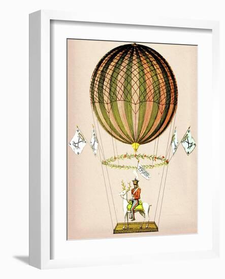 Hot Air Balloon Zephire-Fab Funky-Framed Art Print
