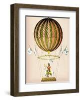 Hot Air Balloon Zephire-Fab Funky-Framed Art Print