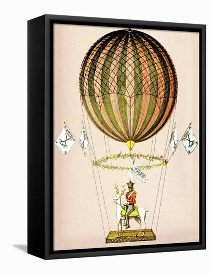 Hot Air Balloon Zephire-Fab Funky-Framed Stretched Canvas