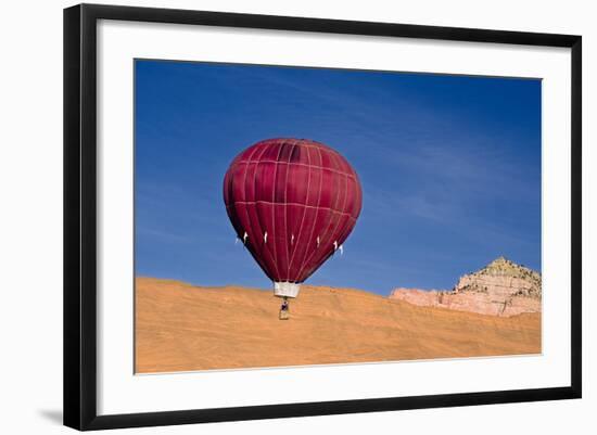 Hot Air Balloon.-William Scott-Framed Photographic Print