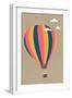 Hot Air Balloon-Lantern Press-Framed Art Print