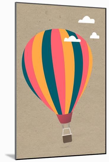 Hot Air Balloon-Lantern Press-Mounted Art Print