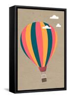 Hot Air Balloon-Lantern Press-Framed Stretched Canvas