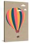 Hot Air Balloon-Lantern Press-Stretched Canvas