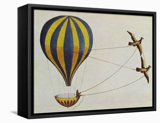 Hot Air Balloon-Science Source-Framed Stretched Canvas