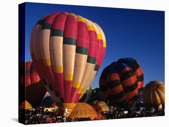 Hot Air Ballooning, Albuquerque, New Mexico, USA-Paul Sutton-Stretched Canvas