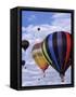 Hot Air Ballooning, Albuquerque, New Mexico, USA-Paul Sutton-Framed Stretched Canvas