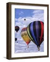 Hot Air Ballooning, Albuquerque, New Mexico, USA-Paul Sutton-Framed Photographic Print