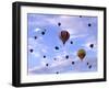 Hot Air Ballooning, Albuquerque, New Mexico, USA-Paul Sutton-Framed Photographic Print