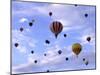 Hot Air Ballooning, Albuquerque, New Mexico, USA-Paul Sutton-Mounted Photographic Print