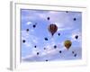 Hot Air Ballooning, Albuquerque, New Mexico, USA-Paul Sutton-Framed Photographic Print