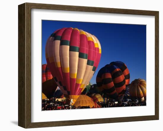 Hot Air Ballooning, Albuquerque, New Mexico, USA-Paul Sutton-Framed Photographic Print