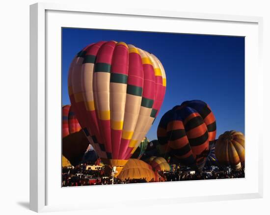 Hot Air Ballooning, Albuquerque, New Mexico, USA-Paul Sutton-Framed Photographic Print