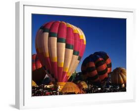 Hot Air Ballooning, Albuquerque, New Mexico, USA-Paul Sutton-Framed Photographic Print