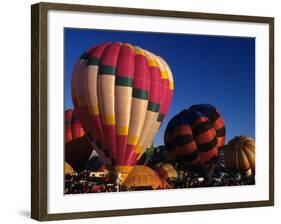 Hot Air Ballooning, Albuquerque, New Mexico, USA-Paul Sutton-Framed Photographic Print