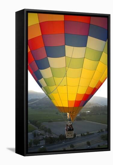 Hot Air Ballooning in Napa Valley California-Greg Boreham-Framed Stretched Canvas