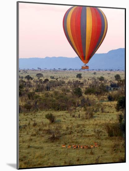 Hot-Air Ballooning, Masai Mara Game Reserve, Kenya-Kymri Wilt-Mounted Photographic Print