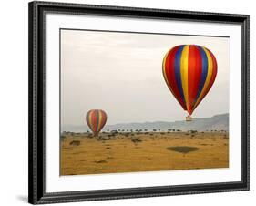 Hot-Air Ballooning, Masai Mara Game Reserve, Kenya-Kymri Wilt-Framed Photographic Print
