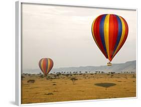 Hot-Air Ballooning, Masai Mara Game Reserve, Kenya-Kymri Wilt-Framed Photographic Print