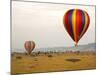 Hot-Air Ballooning, Masai Mara Game Reserve, Kenya-Kymri Wilt-Mounted Photographic Print