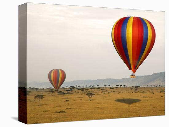 Hot-Air Ballooning, Masai Mara Game Reserve, Kenya-Kymri Wilt-Stretched Canvas