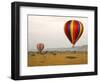 Hot-Air Ballooning, Masai Mara Game Reserve, Kenya-Kymri Wilt-Framed Photographic Print