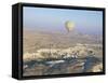 Hot Air Ballooning Over Rock Formations, Cappadocia, Anatolia, Turkey-Alison Wright-Framed Stretched Canvas