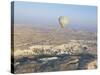 Hot Air Ballooning Over Rock Formations, Cappadocia, Anatolia, Turkey-Alison Wright-Stretched Canvas