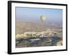 Hot Air Ballooning Over Rock Formations, Cappadocia, Anatolia, Turkey-Alison Wright-Framed Photographic Print