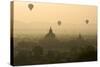 Hot Air Balloons Above Bagan (Pagan), Myanmar (Burma), Asia-Tuul-Stretched Canvas