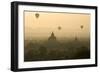 Hot Air Balloons Above Bagan (Pagan), Myanmar (Burma), Asia-Tuul-Framed Photographic Print
