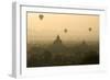 Hot Air Balloons Above Bagan (Pagan), Myanmar (Burma), Asia-Tuul-Framed Photographic Print