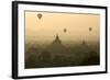 Hot Air Balloons Above Bagan (Pagan), Myanmar (Burma), Asia-Tuul-Framed Photographic Print