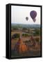 Hot Air Balloons Above Bagan (Pagan), Myanmar (Burma), Asia-Tuul-Framed Stretched Canvas