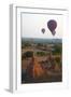 Hot Air Balloons Above Bagan (Pagan), Myanmar (Burma), Asia-Tuul-Framed Photographic Print