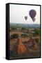 Hot Air Balloons Above Bagan (Pagan), Myanmar (Burma), Asia-Tuul-Framed Stretched Canvas