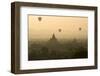 Hot Air Balloons Above Bagan (Pagan), Myanmar (Burma), Asia-Tuul-Framed Photographic Print