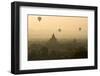 Hot Air Balloons Above Bagan (Pagan), Myanmar (Burma), Asia-Tuul-Framed Photographic Print