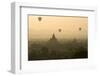 Hot Air Balloons Above Bagan (Pagan), Myanmar (Burma), Asia-Tuul-Framed Photographic Print