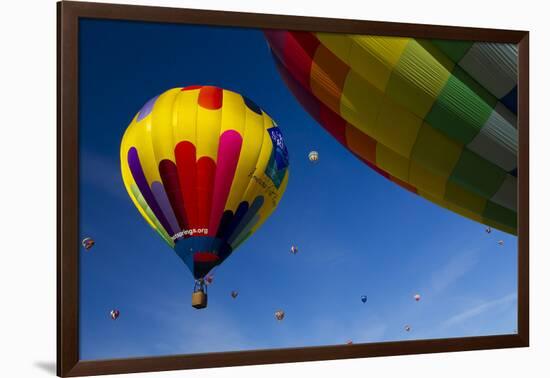 Hot Air Balloons, Albuquerque Balloon Fiesta, New Mexico, USA-Maresa Pryor-Framed Photographic Print