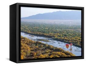 Hot Air Balloons, Albuquerque, New Mexico, USA-Michael Snell-Framed Stretched Canvas