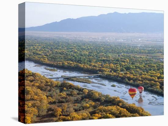 Hot Air Balloons, Albuquerque, New Mexico, USA-Michael Snell-Stretched Canvas