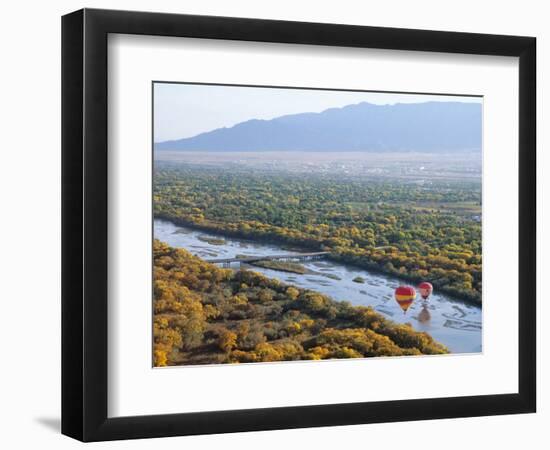 Hot Air Balloons, Albuquerque, New Mexico, USA-Michael Snell-Framed Photographic Print