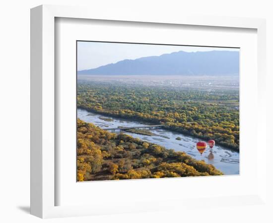 Hot Air Balloons, Albuquerque, New Mexico, USA-Michael Snell-Framed Photographic Print