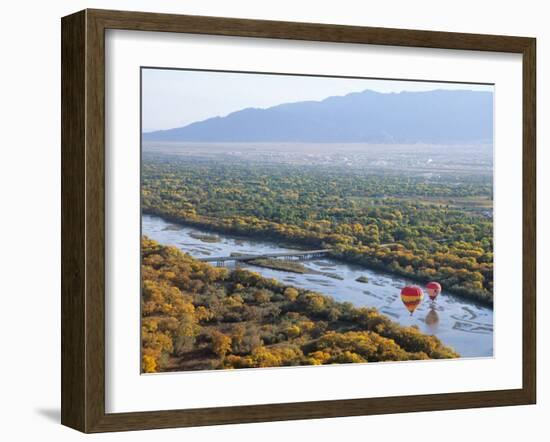 Hot Air Balloons, Albuquerque, New Mexico, USA-Michael Snell-Framed Photographic Print