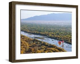 Hot Air Balloons, Albuquerque, New Mexico, USA-Michael Snell-Framed Photographic Print