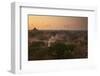 Hot Air Balloons at Sunrise Above Bagan (Pagan), Myanmar (Burma), Asia-Colin Brynn-Framed Photographic Print