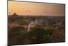 Hot Air Balloons at Sunrise Above Bagan (Pagan), Myanmar (Burma), Asia-Colin Brynn-Mounted Photographic Print